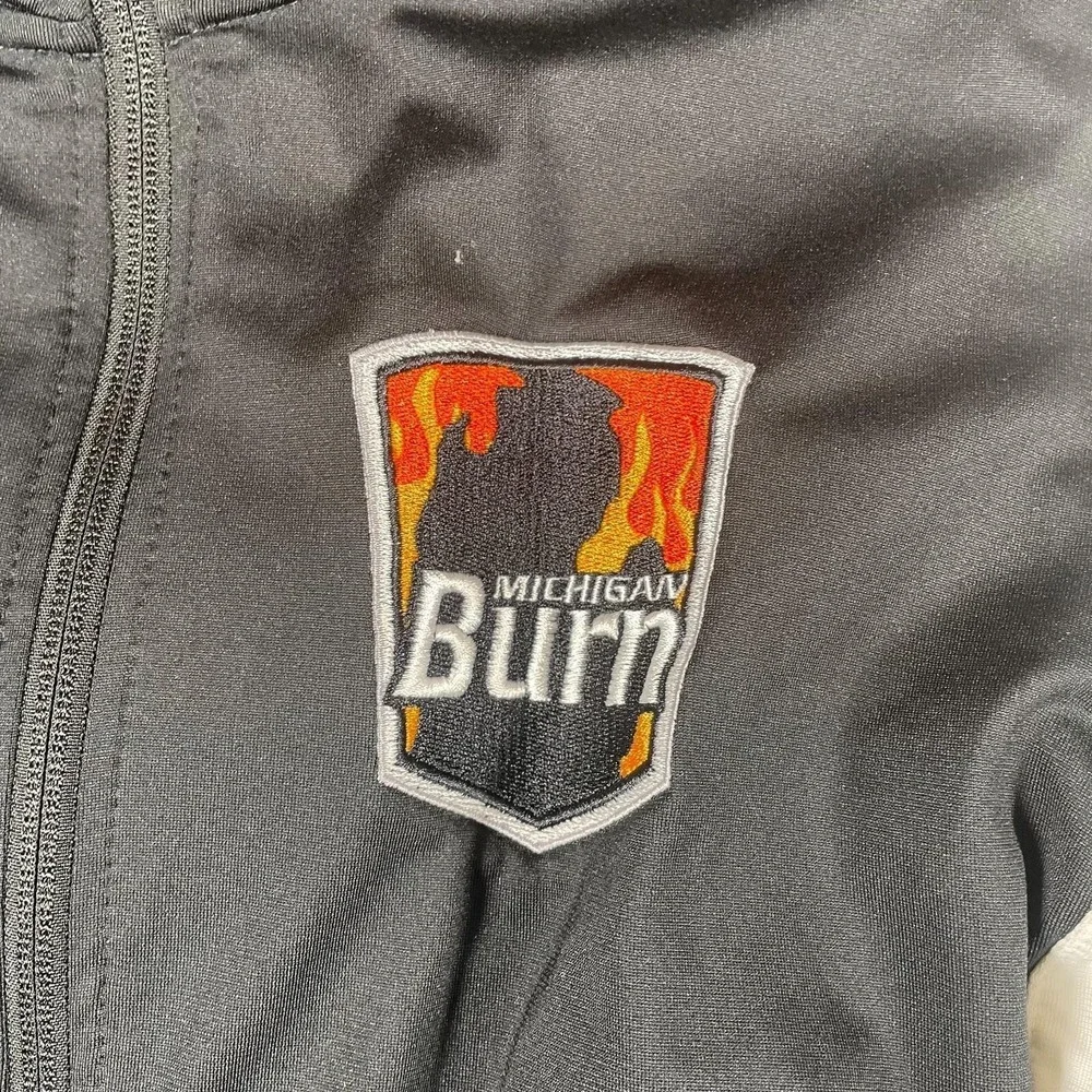 Nike Jacket Boys XL Black Full Zip Track Swoosh Embroidered Soccer Futbol School